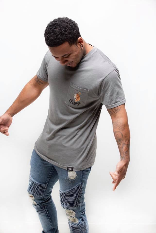 King Pocket T-Shirt - Gray