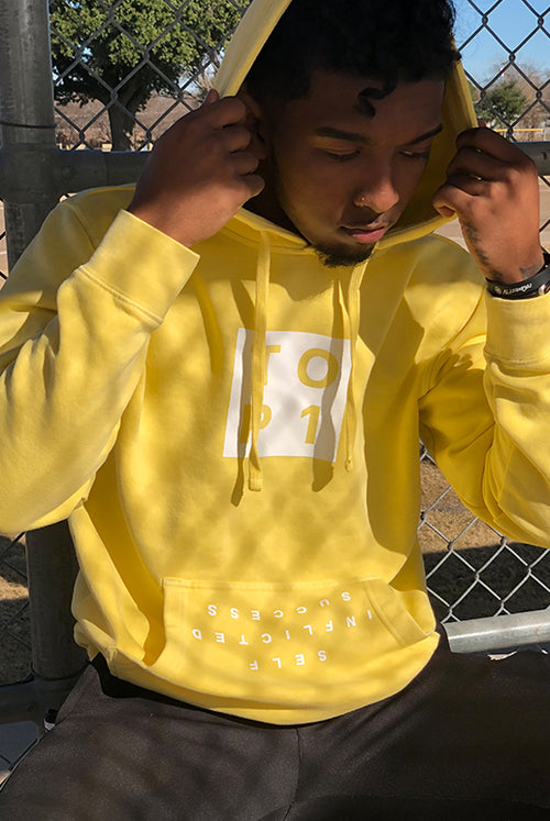 Self Inflicted Success Hooded Pullover - Yellow